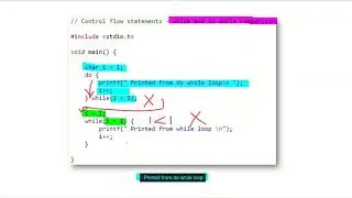Control Flow Statements in C-   While Loop  , Do While Loop  , For Loop #EST 102 Programming in C