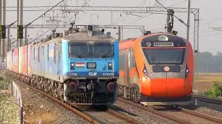 Dangerous WAP-5 Akal Takht+ Poorva+ Duronto+ Vande Bharat+ EF-12K engine+ Shaktipunj Exp