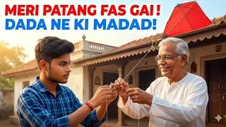 ARE YAAR YAH KYA HO HO GYA 🤨 DADA NE PKAD LIYA KITE CHHUDATE HUAI 🫡 @KITEKING2.O