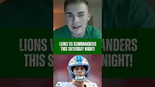 Lions vs Commanders This Saturday Night! #nflfootball