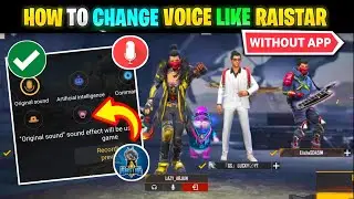 Free fire mein voice change kaise karen 😍💯 | how to change voice like raistsr | ff voice changer app