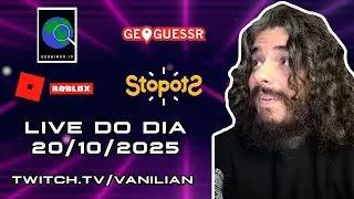 Jogando Roblox, Stopots, Song Competition, Geoguessr e Geobingo! - Live do dia 20/10/25