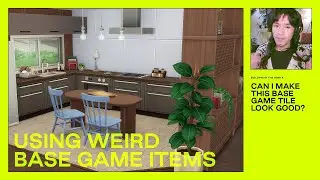 building a cool kitchen in the sims 4 // no cc