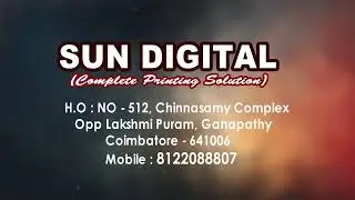 Sun Digital Coimbatore : Complete Printing Solution company in Coimbatore , India. Designing Unit HO
