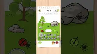 Level 89 - Count the spiders | Brain Test - All stars | #walkthrough #braintest
