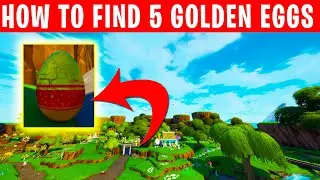 How to Collect all 5 golden Eggs - New Fortnite Creative Hub Secret Quest