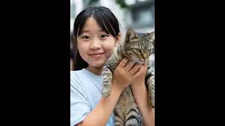 Little Girl Shows Her Love for Her Cat  What Do You Think 🐱❤️ 34