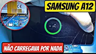 Samsung A12 N&atilde;o carrega mesmo trocando conector de carga | Como Resolver