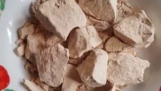 Asmr video, Caramel clay with white paste ,smooth crunchy clay eating,satisfying craves 🤤💦💦❤️