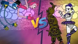 Springtrap & Ballora VS Mommy Long Legs & Daddy Long Legs -Fnaf x Poppy playtime Dc2
