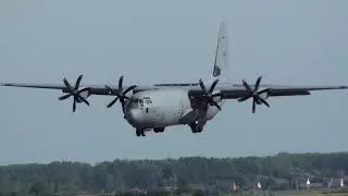 Royal Canadian Air Force Lockheed Martin CC-130J Hercules 130615 Landing Brussels BRU