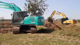 สดแรงทั้งคู่ KOBELCO SK200-10 VS SANY SY215C SUPER ACE excavator EP.8052