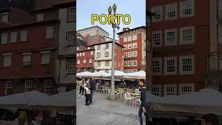 Amazing Ribeira in Porto PORTUGAL #shorts #porto #portugal