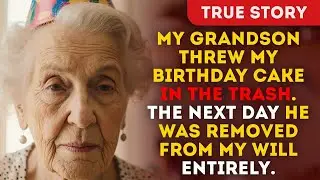 My Grandson Threw My Birthday Cake In The Trash. The Next Day He Was Removed From My Will Entirely.