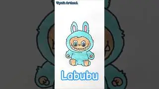 😈Easy Labubu Drawing Tutorial | How to Draw a Labubu #shorts #labubudrawing #drawing #labubu