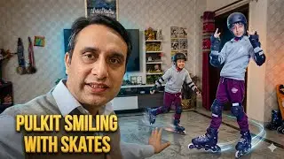 New Skates Practice at Home 🛼✨| Skates Unboxing  #familyvlog @sumeetkamal vlog 424