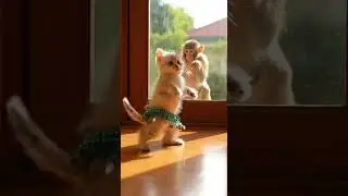Monkey gets a FREE Front Row seat to the cat show! 🎟️ 😂