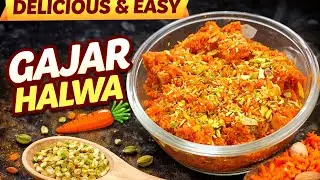 Gajar ka Halwa Recipe। Easy, Creamy & Perfect Carrot Halwa (Halwai Secret!) @VegFoodCookery  #Sweet