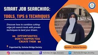 Smart Job Searching | Tips Techniques and Tools | Career Success | Professional Growth |