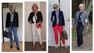 FASHION CLOTHING FOR WOMEN AGED +50 +60 YEARS +70 YEARS + 80 YEARS CLOTHING COMBINATIONS FOR LADIES