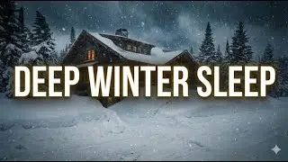 Heavy Blizzard Sounds for Deep Sleep ❄️ Cozy Winter Cabin Ambience