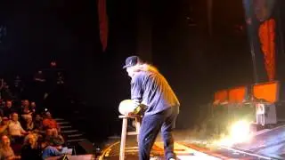Carrot Top vs. Gallagher getting into a fight on stage on New Years Eve