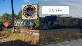 Black Friday Railfanning on the FEC ( Ft. Brightline&rsquo;s new GEICO Wrap )