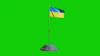 Ukrain🇺🇦 green screen flag//