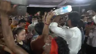 ABVP Supporters at Jhelum Lawn Presidential Debate JNUSU Elections 2019