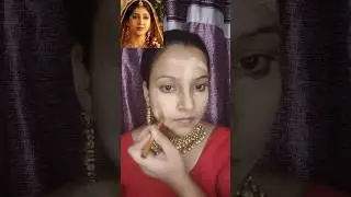 Trying Mata Parvati Look❤️#shivratri #shorts #bridal make-up #parvati#makeup#youtubeshorts