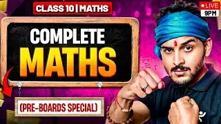 Class 10 Maths Masterclass 🔥 Full Syllabus Coverage | CBSE 2025-26 Boards | Pranav Sir