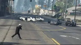 GTA V: Franklin on the run [Rockstar Editor]