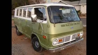 Rare 1969 Chevy Sportvan 108 Original Red-E-Kamp Conversion. Startup, Pics, Test Drive. For Sale!