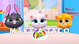 Angela and Becca&rsquo;s Taco Cooking Chaos! 🌮🐱 | Talking Tom and Friends