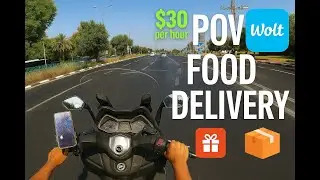 POV Wolt Courier Adventure &ndash; Delivering Food in Tel Aviv SummerTime!