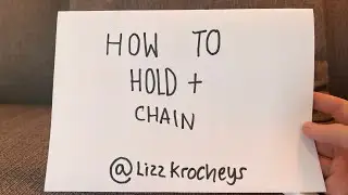 How to hold hook and wool, and chain!