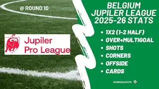 Belgium Jupiler Pro League 2025/26 Stats @ Round 10 | OverGolStats