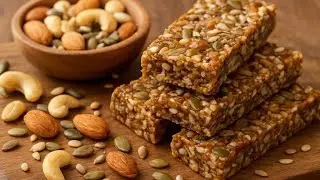 Homemade Energy Bars| Healthy Nuts & Seeds Snack | Natural Protein Boost 💪