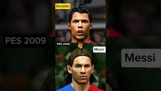 RONALDO - MESSI Face Evolution in PES games Ep 1 #Pes2006 #pes2014 #pes2009 #pes2011 #Messi #Ronaldo