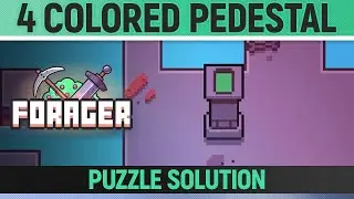 Forager - 4 Colored Pedestal Puzzle - How to solve