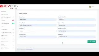 Supplier Management:  Revebe Digital POS