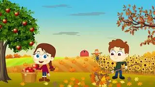 Autumn time | Cartoon song about Autumn | Funny Frog