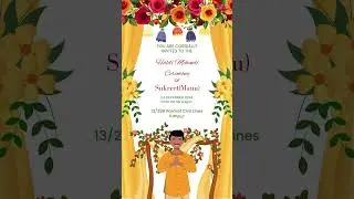 Create Your Own Stunning Haldi Invitation Card!❤️