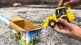Toy JCB Truck Unboxing | Kids Construction Toy Video | JCB Toy for Children 