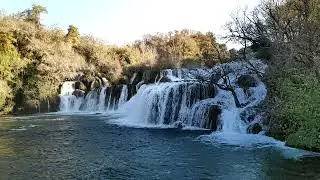 Waterfall #10 at Skradinski Buk, Krka National Park, Lozovac, Croatia (Slow Motion)
