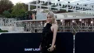 Chlo&euml; Sevigny in Paris - Saint Laurent fashion show - September 26th
