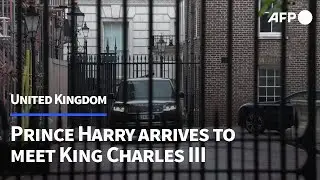 Prince Harry arrives to meet father King Charles III in London | AFP
