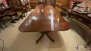 Vintage Regency Mahogany Dining Table William Tillman