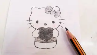 Cizim egitimi yeni baslayanlar icin hello kitty adim adim nasil cizilir Ogretici kolay cizim