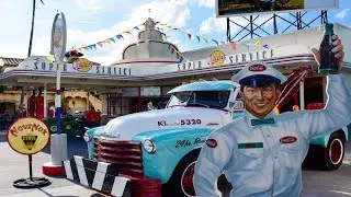OSCAR'S SUPER SERVICE GAS STATION HOLLYWOOD STUDIOS DISNEY WORLD FL